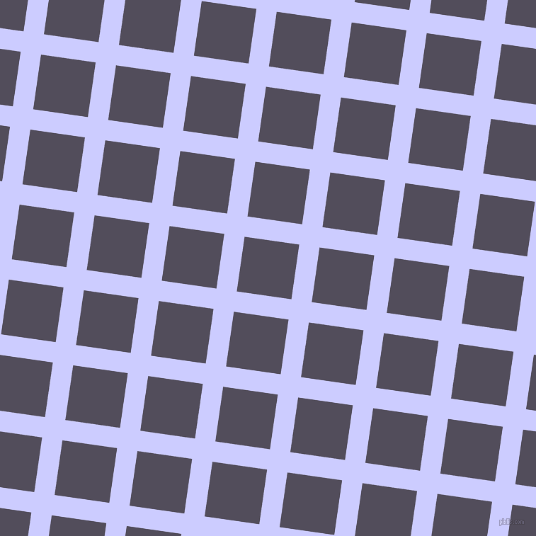 82/172 degree angle diagonal checkered chequered lines, 29 pixel line width, 78 pixel square size, Lavender Blue and Mulled Wine plaid checkered seamless tileable