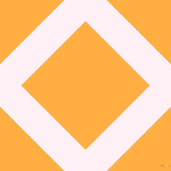 45/135 degree angle diagonal checkered chequered lines, 115 pixel line width, 346 pixel square size, Lavender Blush and Yellow Orange plaid checkered seamless tileable