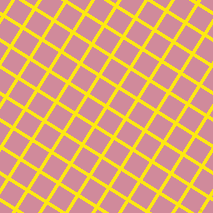 58/148 degree angle diagonal checkered chequered lines, 12 pixel line width, 66 pixel square size, Lemon and Can Can plaid checkered seamless tileable