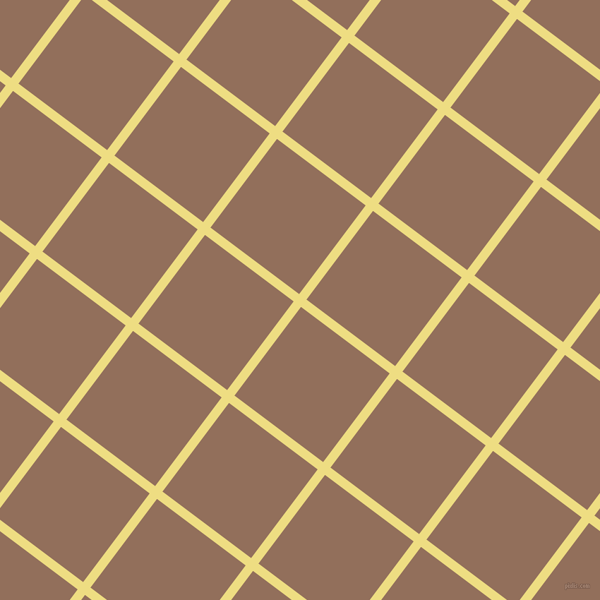 53/143 degree angle diagonal checkered chequered lines, 13 pixel lines width, 157 pixel square size, Light Goldenrod and Beaver plaid checkered seamless tileable