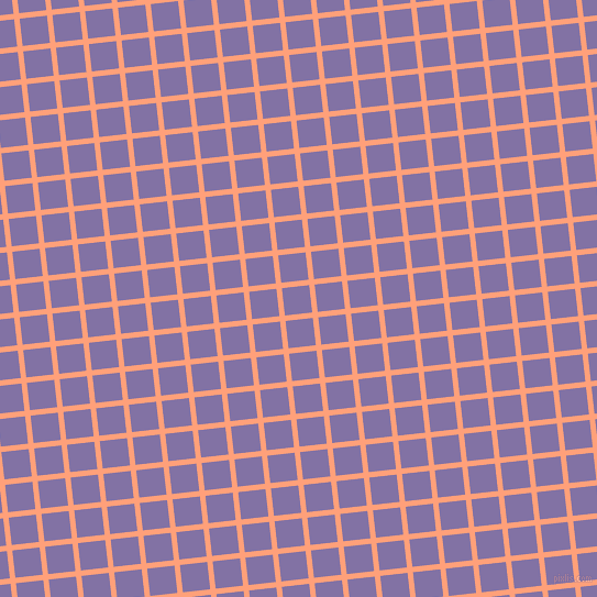 6/96 degree angle diagonal checkered chequered lines, 5 pixel line width, 25 pixel square sizeLight Salmon and Deluge plaid checkered seamless tileable