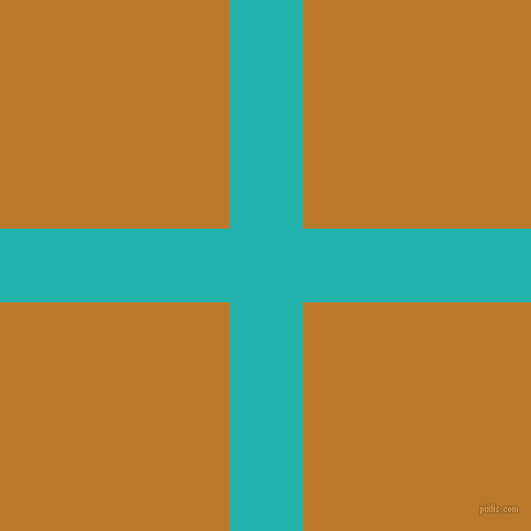 checkered chequered horizontal vertical lines, 67 pixel lines width, 416 pixel square size, Light Sea Green and Pirate Gold plaid checkered seamless tileable
