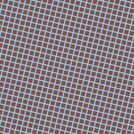 76/166 degree angle diagonal checkered chequered lines, 4 pixel lines width, 15 pixel square size, Light Sky Blue and Mule Fawn plaid checkered seamless tileable
