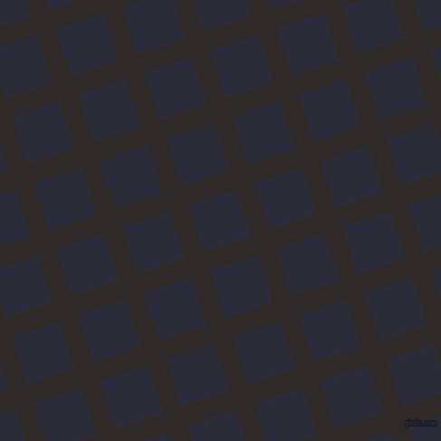 18/108 degree angle diagonal checkered chequered lines, 22 pixel line width, 55 pixel square size, Livid Brown and Black Rock plaid checkered seamless tileable
