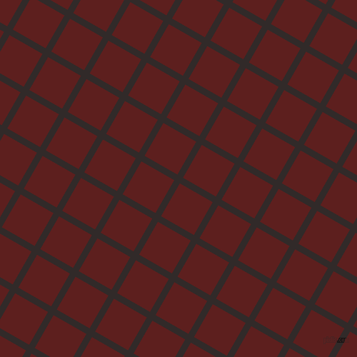 60/150 degree angle diagonal checkered chequered lines, 9 pixel line width, 53 pixel square size, Livid Brown and Red Oxide plaid checkered seamless tileable