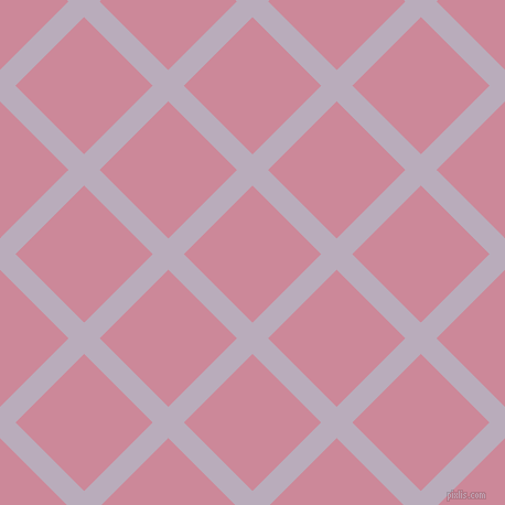 45/135 degree angle diagonal checkered chequered lines, 20 pixel lines width, 88 pixel square size, Lola and Puce plaid checkered seamless tileable