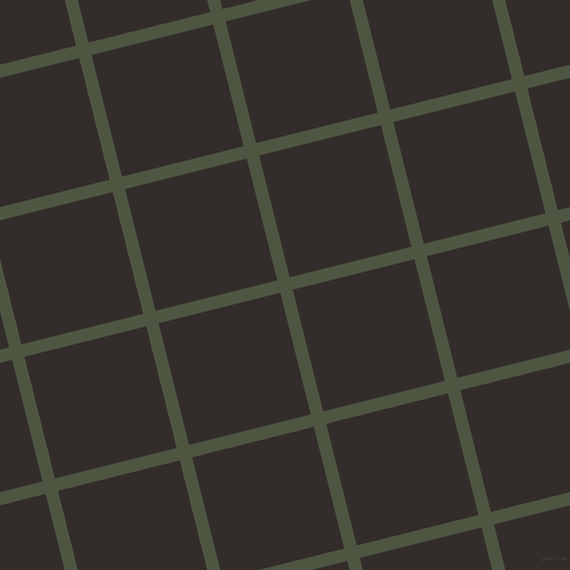 14/104 degree angle diagonal checkered chequered lines, 18 pixel line width, 176 pixel square size, Lunar Green and Diesel plaid checkered seamless tileable