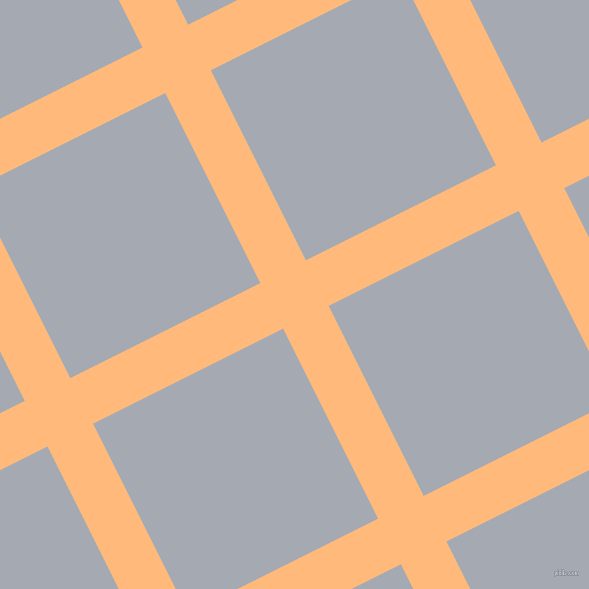 27/117 degree angle diagonal checkered chequered lines, 73 pixel line width, 304 pixel square size, Macaroni And Cheese and Mischka plaid checkered seamless tileable