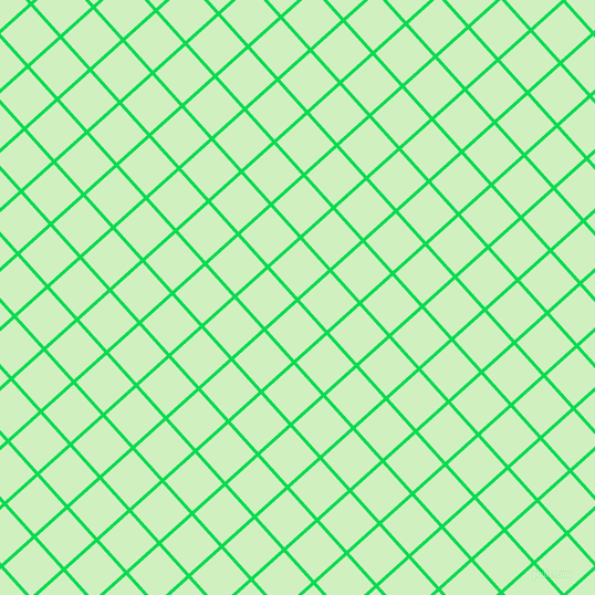 42/132 degree angle diagonal checkered chequered lines, 3 pixel line width, 37 pixel square size, Malachite and Tea Green plaid checkered seamless tileable