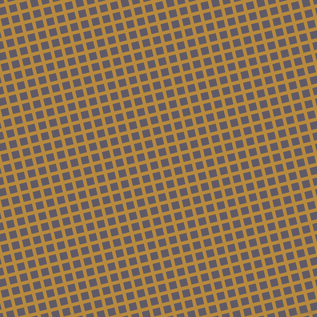 14/104 degree angle diagonal checkered chequered lines, 7 pixel line width, 15 pixel square size, Marigold and Mobster plaid checkered seamless tileable