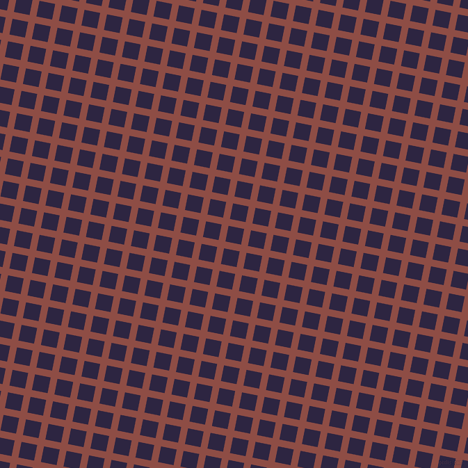 79/169 degree angle diagonal checkered chequered lines, 10 pixel line width, 23 pixel square size, Matrix and Tolopea plaid checkered seamless tileable
