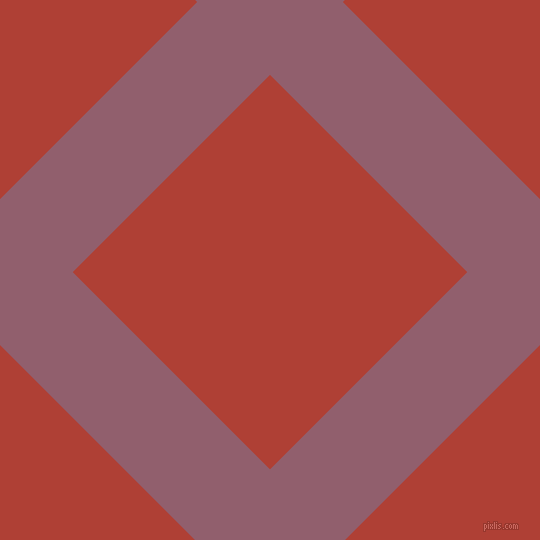 45/135 degree angle diagonal checkered chequered lines, 103 pixel lines width, 279 pixel square size, Mauve Taupe and Medium Carmine plaid checkered seamless tileable