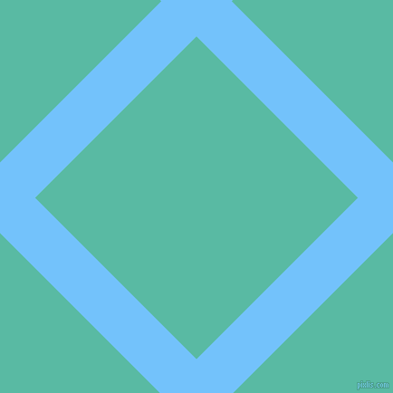 45/135 degree angle diagonal checkered chequered lines, 55 pixel lines width, 252 pixel square size, Maya Blue and Puerto Rico plaid checkered seamless tileable