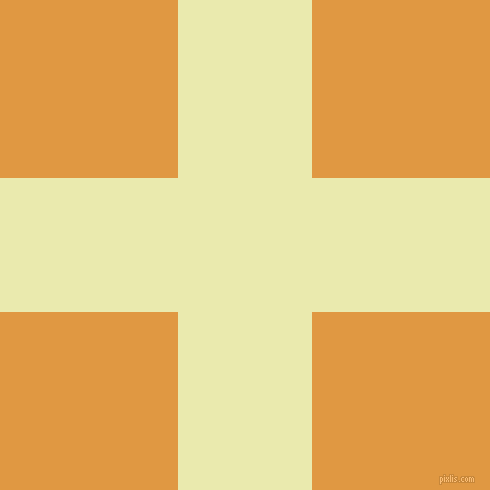 checkered chequered horizontal vertical lines, 134 pixel line width, 356 pixel square size, Medium Goldenrod and Fire Bush plaid checkered seamless tileable
