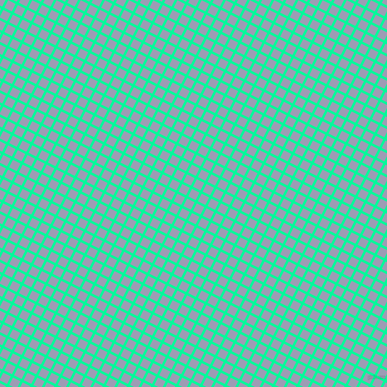 63/153 degree angle diagonal checkered chequered lines, 5 pixel lines width, 17 pixel square size, Medium Spring Green and Logan plaid checkered seamless tileable