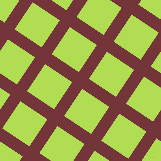 56/146 degree angle diagonal checkered chequered lines, 40 pixel line width, 108 pixel square size, Merlot and Conifer plaid checkered seamless tileable