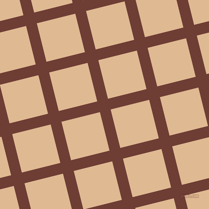 14/104 degree angle diagonal checkered chequered lines, 22 pixel line width, 79 pixel square size, Metallic Copper and Pancho plaid checkered seamless tileable