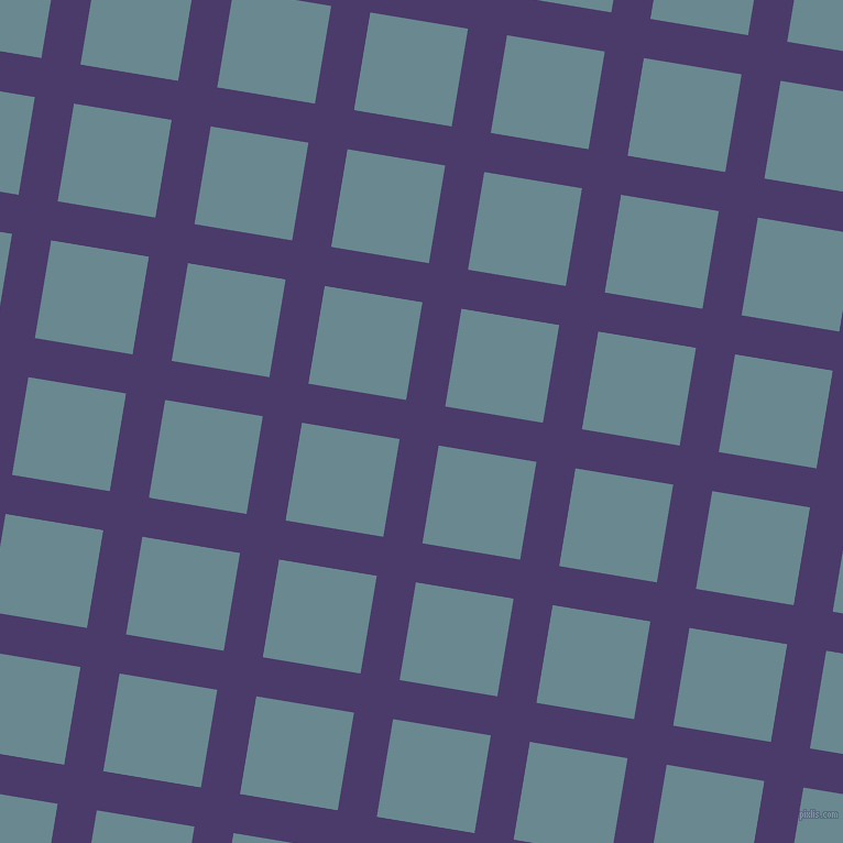 81/171 degree angle diagonal checkered chequered lines, 36 pixel line width, 90 pixel square size, Meteorite and Gothic plaid checkered seamless tileable
