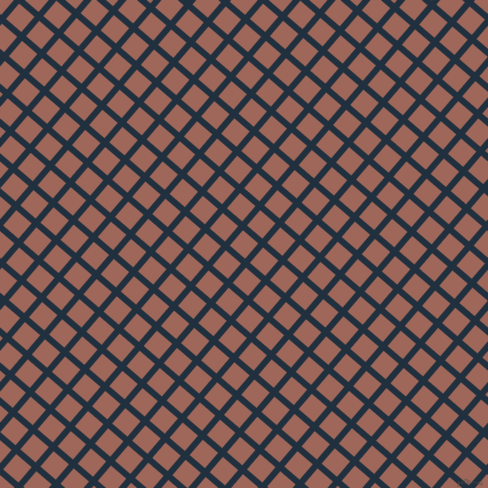 49/139 degree angle diagonal checkered chequered lines, 9 pixel lines width, 29 pixel square size, Midnight and Au Chico plaid checkered seamless tileable