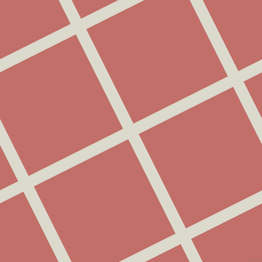 27/117 degree angle diagonal checkered chequered lines, 39 pixel lines width, 352 pixel square size, Milk White and Contessa plaid checkered seamless tileable