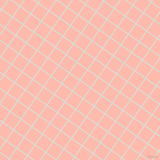 55/145 degree angle diagonal checkered chequered lines, 4 pixel lines width, 40 pixel square size, Milk White and Melon plaid checkered seamless tileable