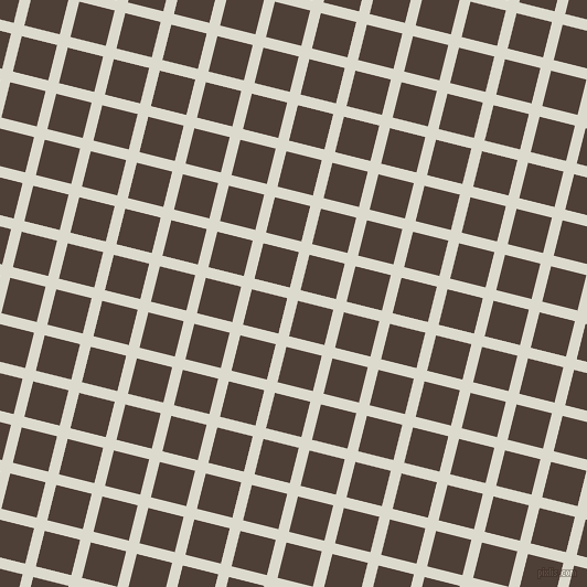 76/166 degree angle diagonal checkered chequered lines, 10 pixel lines width, 33 pixel square size, Milk White and Paco plaid checkered seamless tileable