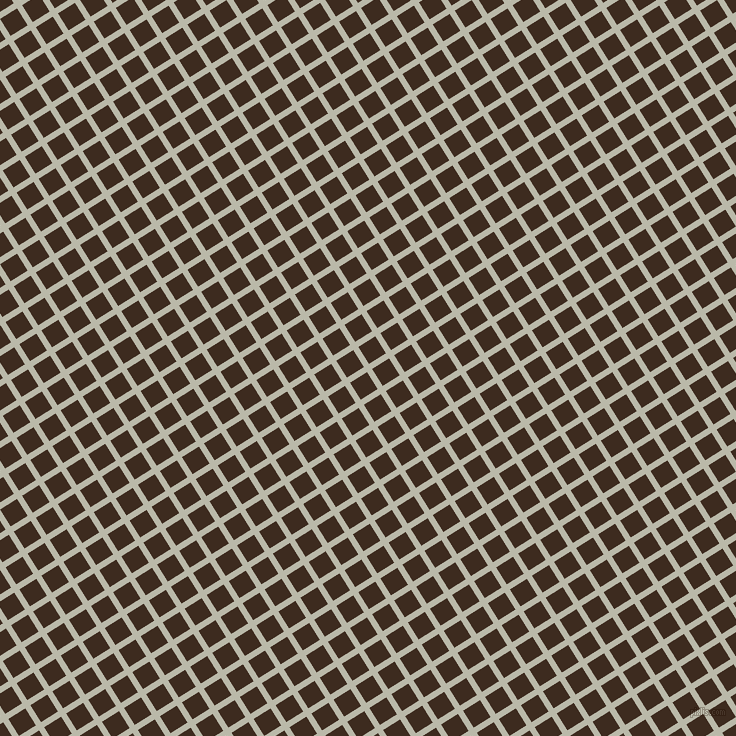32/122 degree angle diagonal checkered chequered lines, 6 pixel line width, 20 pixel square size, Mist Grey and Bistre plaid checkered seamless tileable
