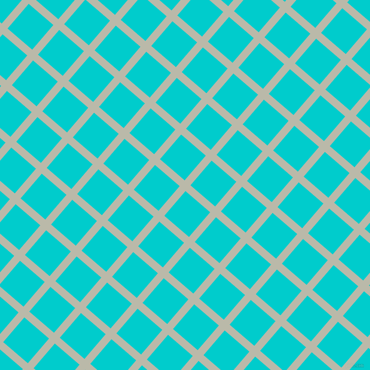 49/139 degree angle diagonal checkered chequered lines, 15 pixel lines width, 64 pixel square size, Mist Grey and Robin