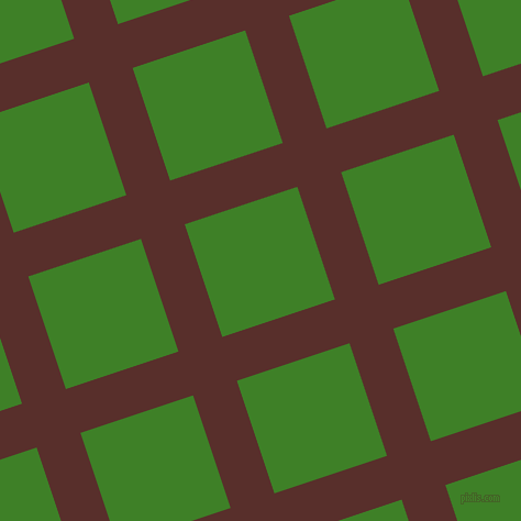 18/108 degree angle diagonal checkered chequered lines, 42 pixel line width, 108 pixel square size, Moccaccino and Bilbao plaid checkered seamless tileable