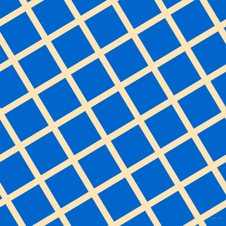 31/121 degree angle diagonal checkered chequered lines, 22 pixel line width, 111 pixel square size, Moccasin and Navy Blue plaid checkered seamless tileable