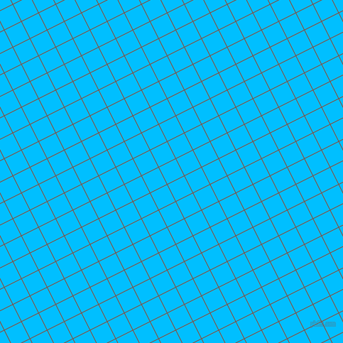 27/117 degree angle diagonal checkered chequered lines, 1 pixel line width, 26 pixel square size, Mule Fawn and Deep Sky Blue plaid checkered seamless tileable