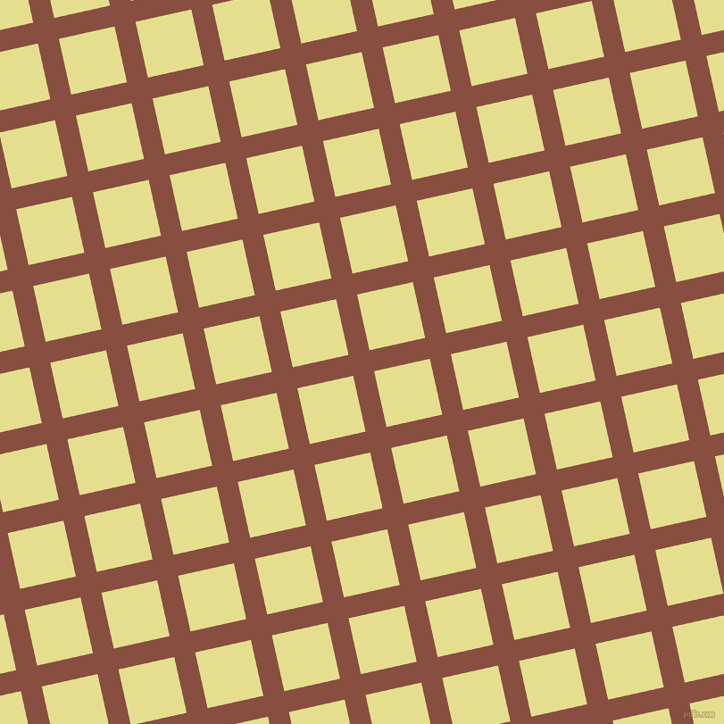 13/103 degree angle diagonal checkered chequered lines, 24 pixel line width, 64 pixel square size, Mule Fawn and Primrose plaid checkered seamless tileable