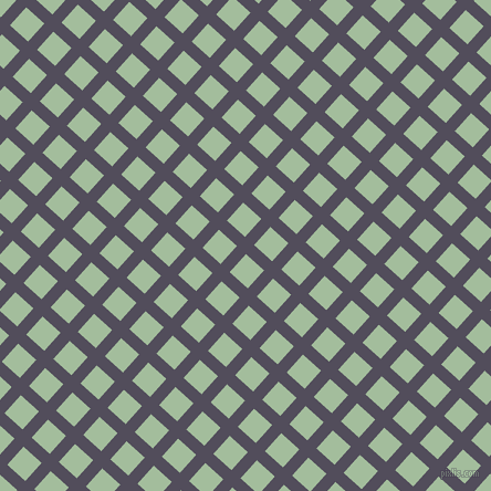 48/138 degree angle diagonal checkered chequered lines, 11 pixel line width, 22 pixel square size, Mulled Wine and Spring Rain plaid checkered seamless tileable