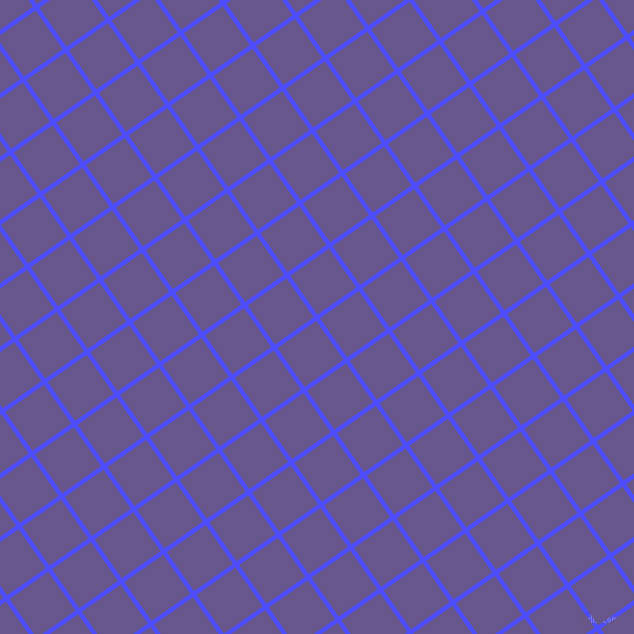 35/125 degree angle diagonal checkered chequered lines, 4 pixel line width, 43 pixel square size, Neon Blue and Butterfly Bush plaid checkered seamless tileable