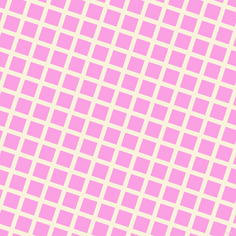 72/162 degree angle diagonal checkered chequered lines, 15 pixel lines width, 48 pixel square size, Off Yellow and Lavender Rose plaid checkered seamless tileable
