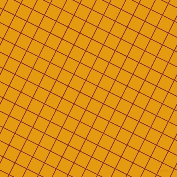 63/153 degree angle diagonal checkered chequered lines, 3 pixel line width, 43 pixel square size, Old Brick and Gamboge plaid checkered seamless tileable