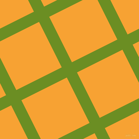 27/117 degree angle diagonal checkered chequered lines, 39 pixel line width, 174 pixel square size, Olive Drab and Lightning Yellow plaid checkered seamless tileable