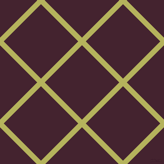45/135 degree angle diagonal checkered chequered lines, 17 pixel lines width, 168 pixel square size, Olive Green and Castro plaid checkered seamless tileable