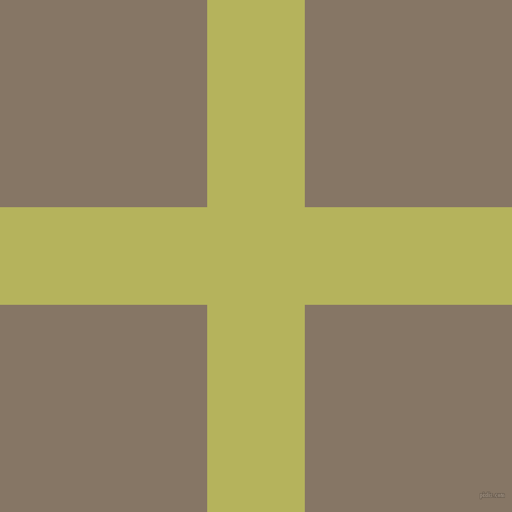 checkered chequered horizontal vertical lines, 139 pixel lines width, 590 pixel square size, Olive Green and Sand Dune plaid checkered seamless tileable