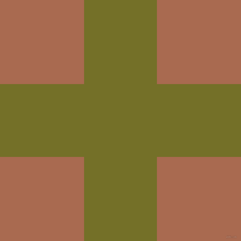 checkered chequered horizontal vertical lines, 247 pixel lines width, 570 pixel square size, Olivetone and Sante Fe plaid checkered seamless tileable