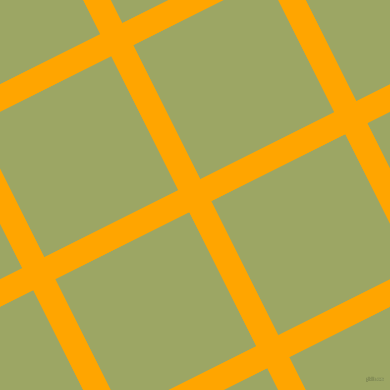 27/117 degree angle diagonal checkered chequered lines, 50 pixel lines width, 302 pixel square size, Orange and Green Smoke plaid checkered seamless tileable