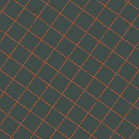 54/144 degree angle diagonal checkered chequered lines, 3 pixel line width, 53 pixel square size, Orange Roughy and Corduroy plaid checkered seamless tileable