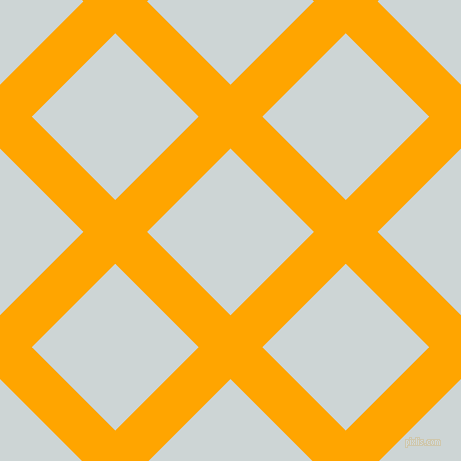 45/135 degree angle diagonal checkered chequered lines, 45 pixel lines width, 118 pixel square size, Orange and Zumthor plaid checkered seamless tileable