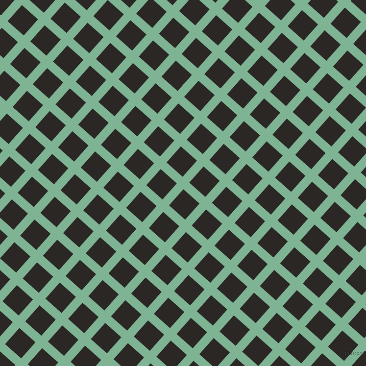 48/138 degree angle diagonal checkered chequered lines, 18 pixel lines width, 44 pixel square size, Padua and Bokara Grey plaid checkered seamless tileable