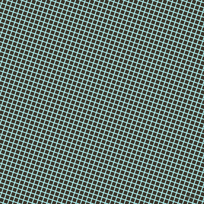 72/162 degree angle diagonal checkered chequered lines, 3 pixel lines width, 12 pixel square size, Pale Turquoise and Creole plaid checkered seamless tileable