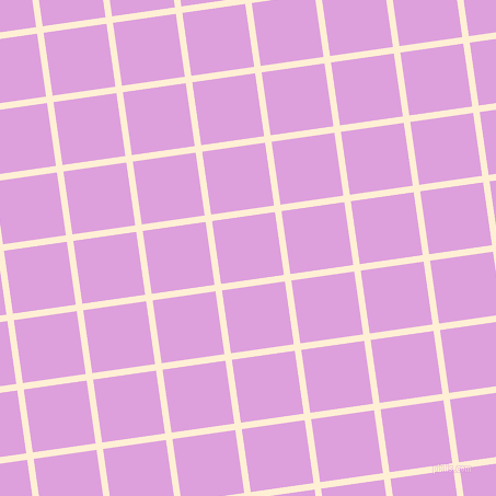 8/98 degree angle diagonal checkered chequered lines, 6 pixel lines width, 58 pixel square size, Papaya Whip and Plum plaid checkered seamless tileable