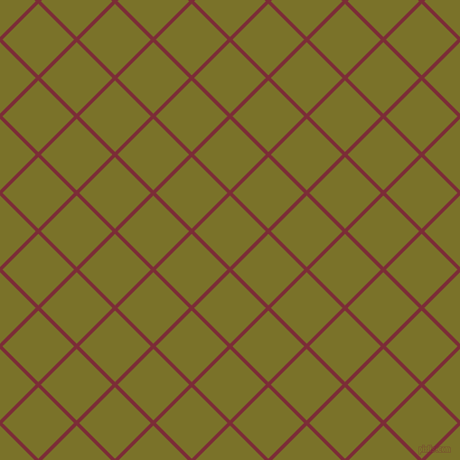 45/135 degree angle diagonal checkered chequered lines, 4 pixel lines width, 56 pixel square size, Paprika and Pesto plaid checkered seamless tileable
