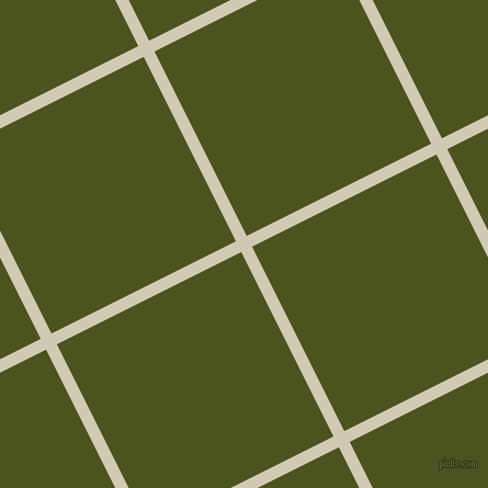 27/117 degree angle diagonal checkered chequered lines, 11 pixel lines width, 188 pixel square size, Parchment and Army green plaid checkered seamless tileable