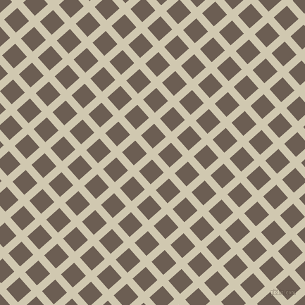 42/132 degree angle diagonal checkered chequered lines, 11 pixel line width, 25 pixel square size, Parchment and Kabul plaid checkered seamless tileable