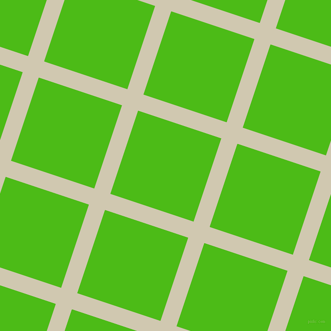 72/162 degree angle diagonal checkered chequered lines, 34 pixel lines width, 176 pixel square size, Parchment and Kelly Green plaid checkered seamless tileable